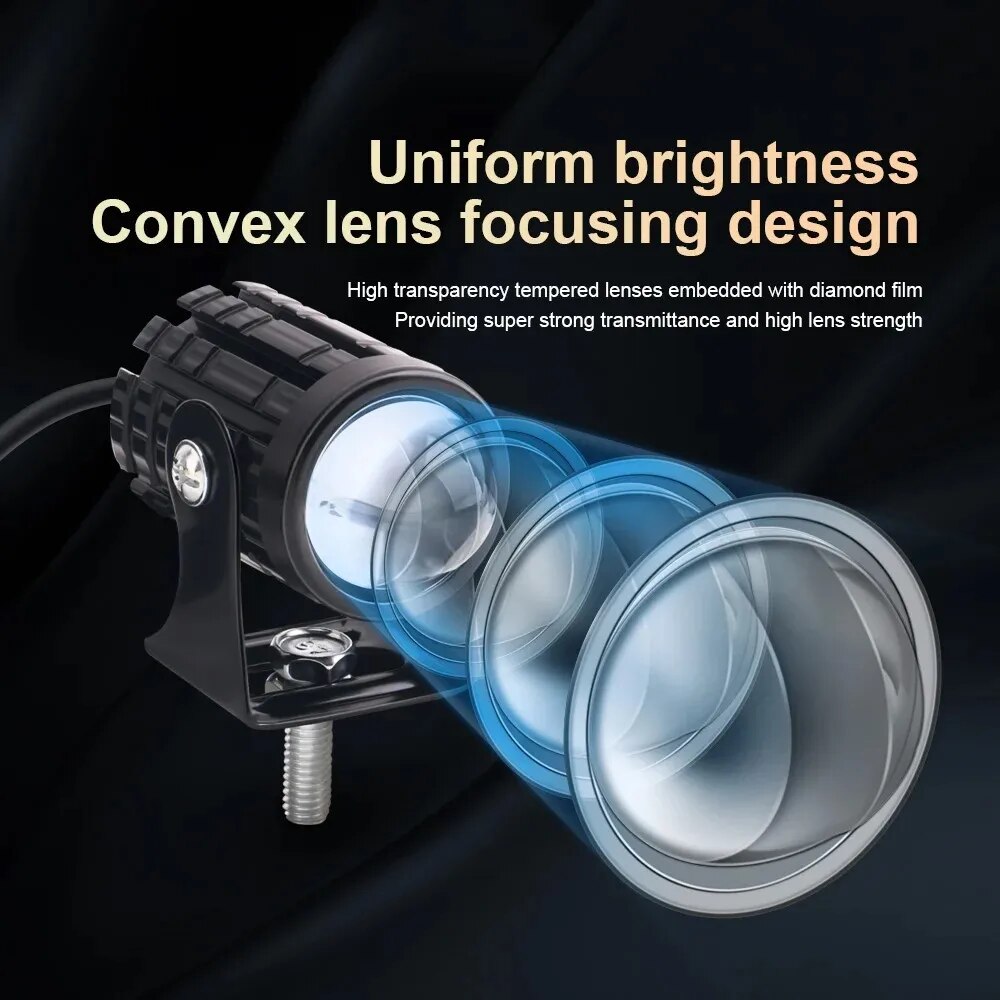 1/2PCS Universal Motorcycle LE - Universal Motorcycle Led Headlight Projector review and price